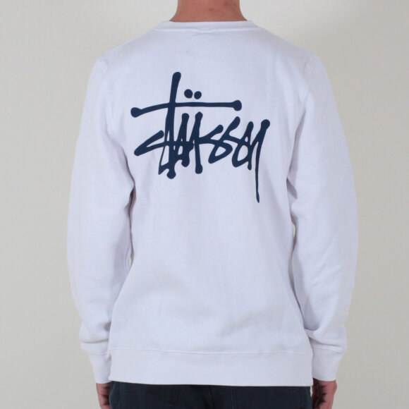 Stussy - Stussy - Basic Stussy Crew | White