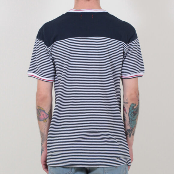 Le-fix - Lefix - Stripe Sports T-shirt | Navy