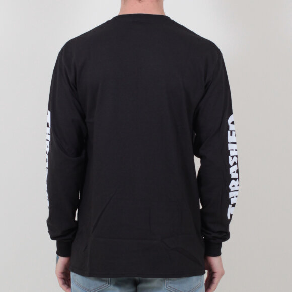 HUF - HUF x Thrasher TDS L/S T-shirt | Black
