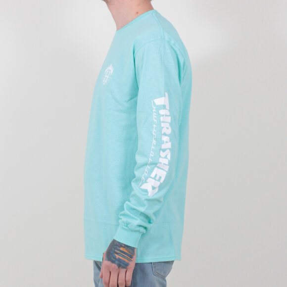 HUF - HUF x Thrasher TDS L/S T-shirt | Mint