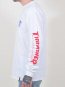 HUF - HUF x Thrasher TDS L/S T-shirt | White