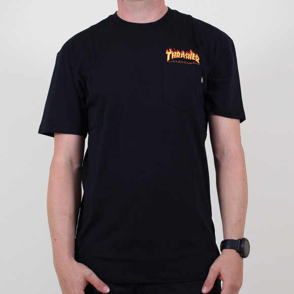 Vans - Vans x Thrasher Pocket T-shirt | Black