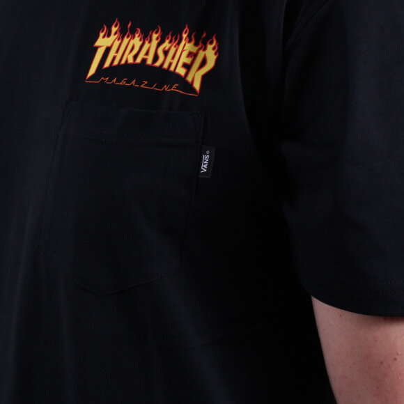 Vans - Vans x Thrasher Pocket T-shirt | Black