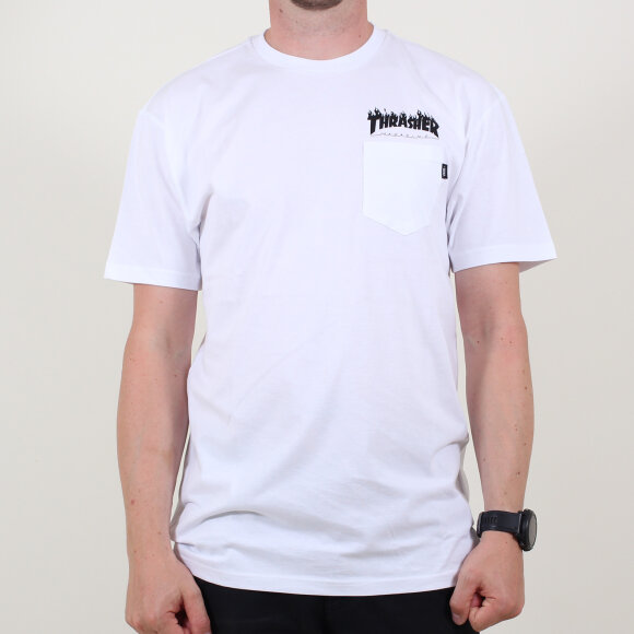 Vans - Vans x Thrasher Pocket T-shirt | White