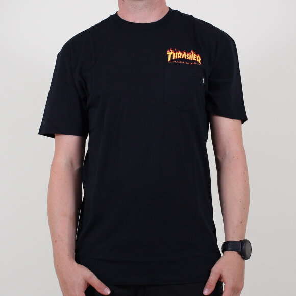 Great Barrier Reef hyppigt Lil Køb Vans x Thrasher Pocket T-shirt Black online