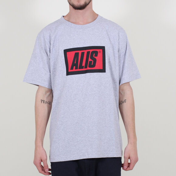 Alis - Classic Box Logo T-shirt | Grey