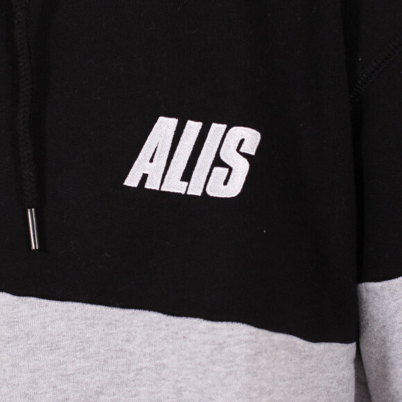 Alis - Work Wood Hoodie | Black/Grey