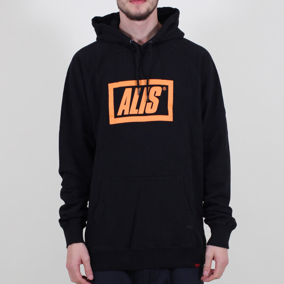 Alis - Stencil Box Hoodie | Black