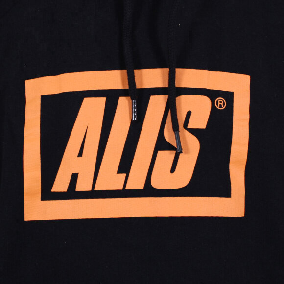 Alis - Stencil Box Hoodie | Black