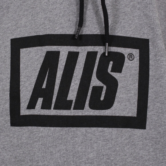 Alis - Stencil Box Hoodie | Grey