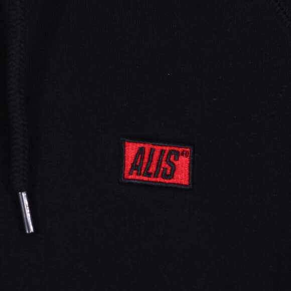 Alis - Classic Box Emb Hoodie | Black
