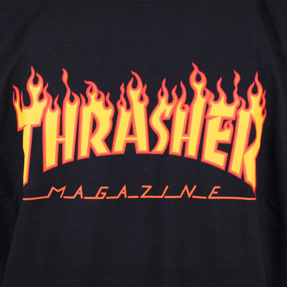 Thrasher - Thrasher - S/S Tee Flame | Black