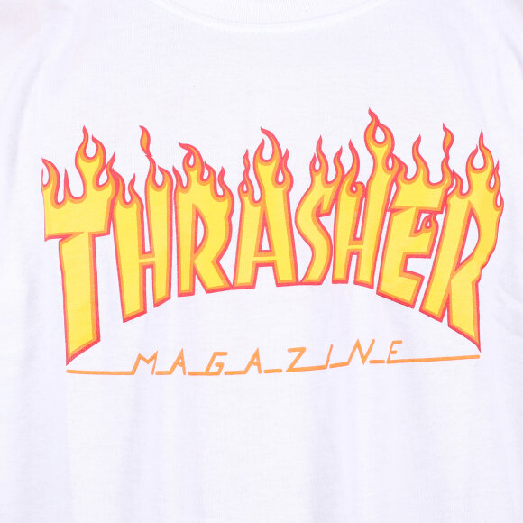 Thrasher - Thrasher - S/S Tee Flame | White