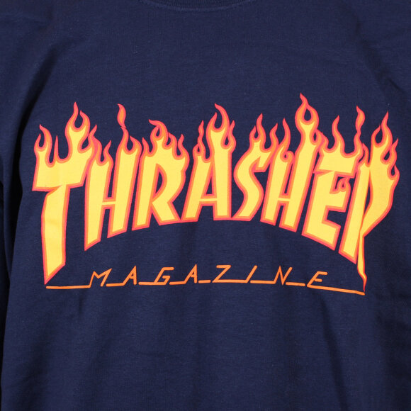 Thrasher - Thrasher - S/S Tee Flame | Navy