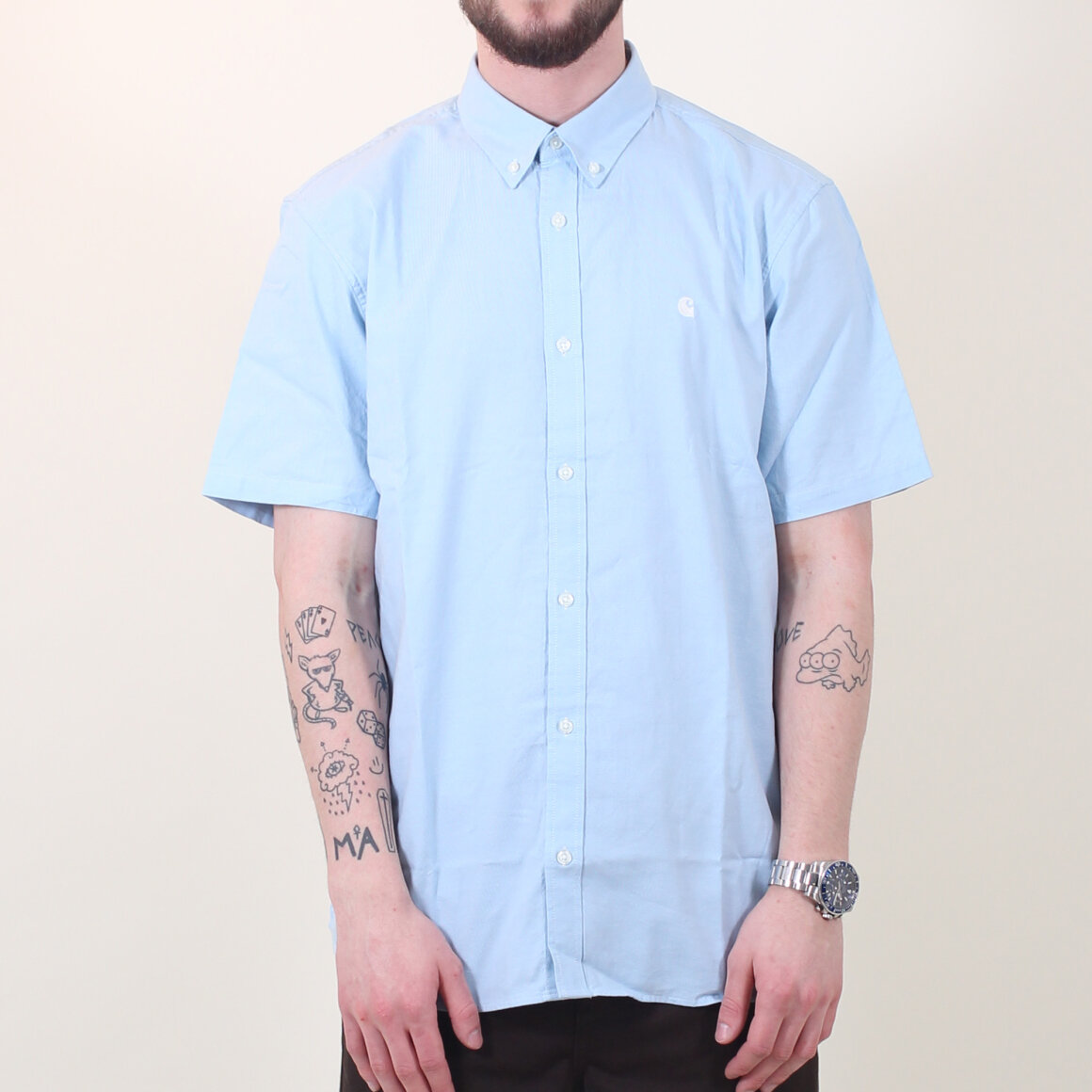 Køb Carhartt WIP skjorte online Carhartt WIP S/S Lancaster Logo Shirt