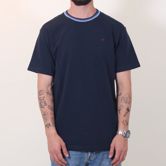 LeFix - Fade Rib T-Shirt | Navy