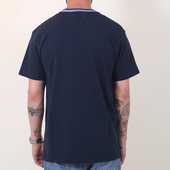 LeFix - Fade Rib T-Shirt | Navy