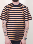 Carhartt WIP - Carhartt WIP - S/S Oakland T-Shirt | Navy/Orange