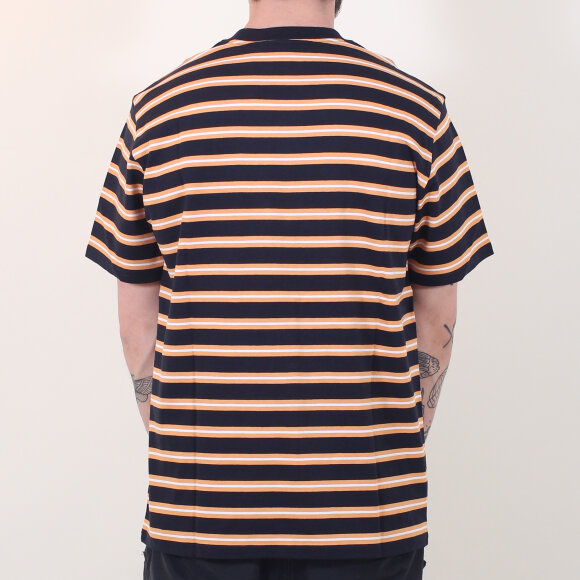 Carhartt WIP - Carhartt WIP - S/S Oakland T-Shirt | Navy/Orange