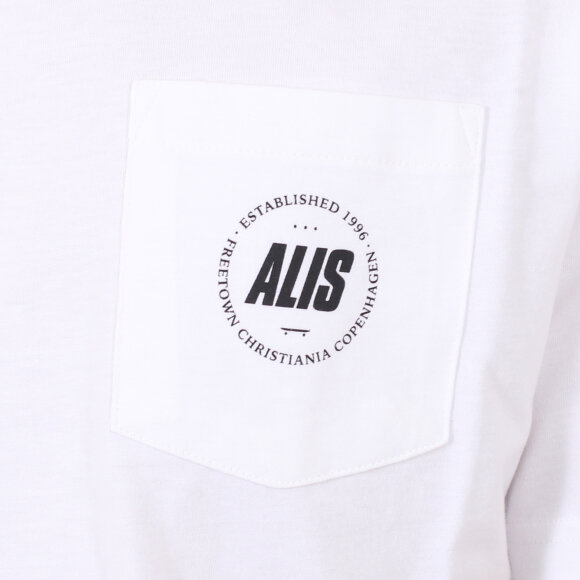 Alis - Freetown Pocket T-Shirt | White 