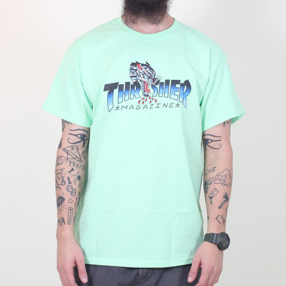Thrasher - Thrasher - Leopard Mag S/S T-Shirt | Mint