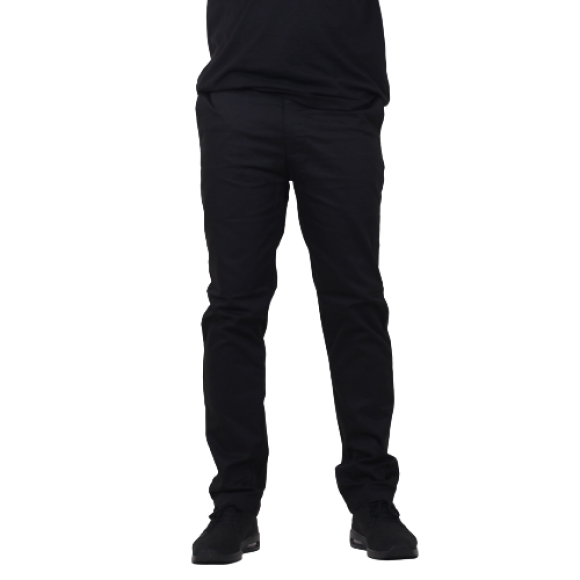 Alis - Classic Box Chino Pant | Black
