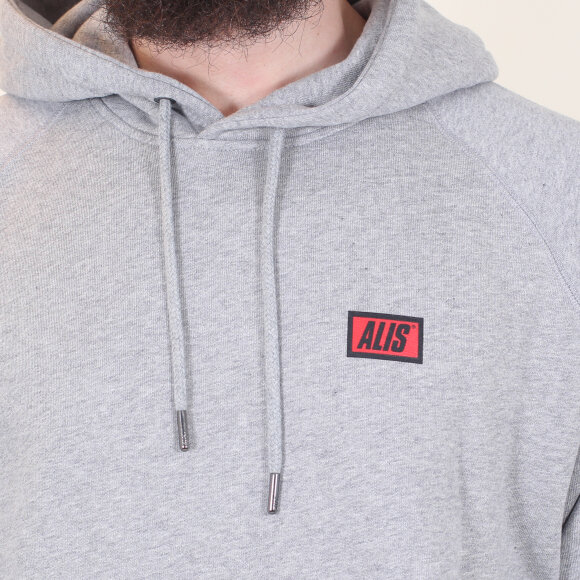 Alis - Classic Mini Logo Hoodie | Heather Grey