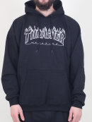 Thrasher - Thrasher - Hood Flame | Black/Black