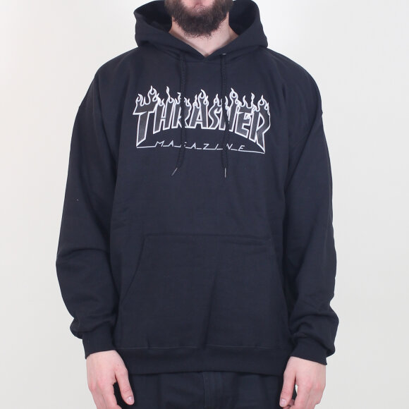 Thrasher - Thrasher - Hood Flame | Black/Black