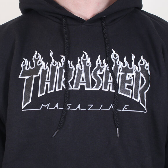 Thrasher - Thrasher - Hood Flame | Black/Black