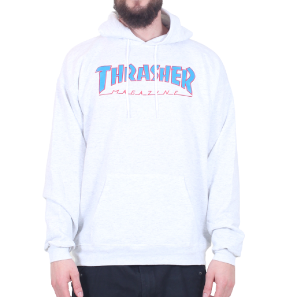 Thrasher - Thrasher - Hoodie Outlined | Ash Grey