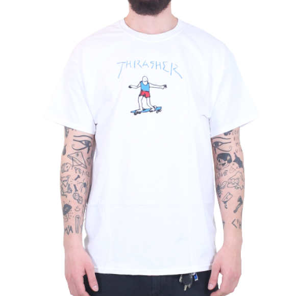 Thrasher - Thrasher - Gonz T-Shirt | White 