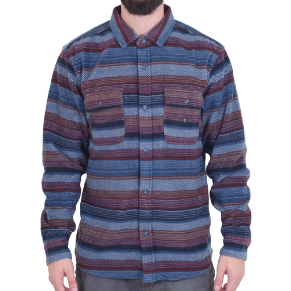 Vissla - Vissla - Eco-Zy L/S Polar Flannel | Dark Denim 