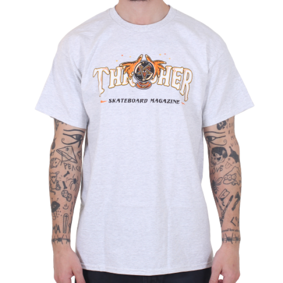 Thrasher - Thrasher - S/S T-Shirt Fortune Logo | Ash Gray 