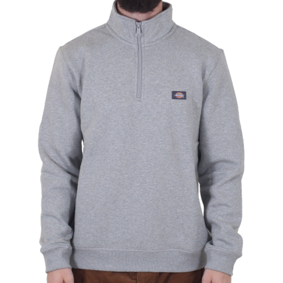 Dickies - Dickies - Oakport Quarter Zip | Grey Melange 