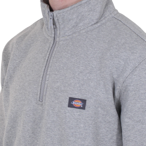 Dickies - Dickies - Oakport Quarter Zip | Grey Melange 