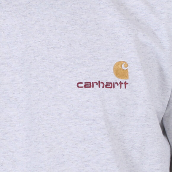 Carhartt WIP - Carhartt WIP - L/S American Script T-Shirt  | Ash Heather