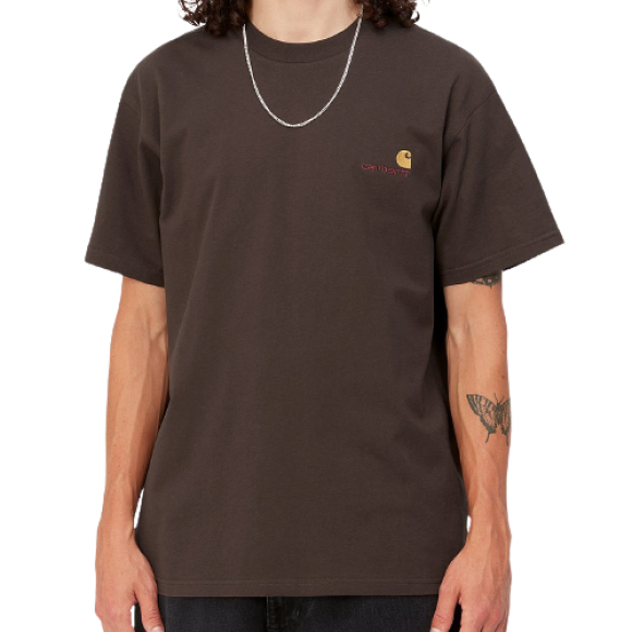 Carhartt WIP - Carhartt WIP - S/S American Script T-Shirt | Tobacco