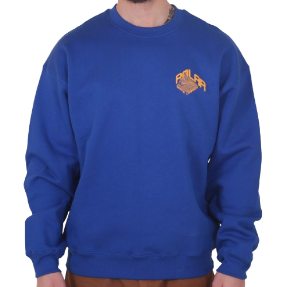 Polar Skate Co. - Polar Skate Co. - Dave Crewneck | Egyptian Blue