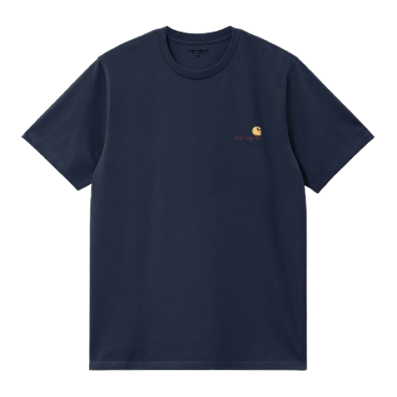 Carhartt WIP - Carhartt WIP - S/S American Script T-Shirt | Air Force Blue