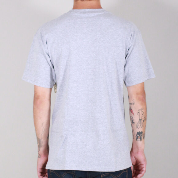 Obey - T-shirt Font Heather Grey/Blue