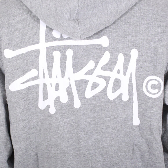 Stussy - Stussy - Basic Logo Zip Hood grey