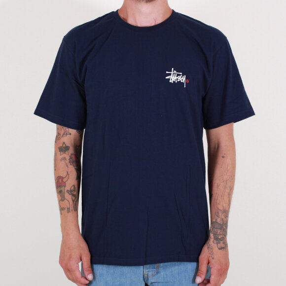 Stussy - Stussy - Basic Logo T-shirt | Navy
