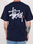 Stussy - Stussy - Basic Logo T-shirt | Navy