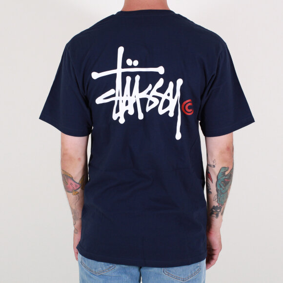 Stussy - Stussy - Basic Logo T-shirt | Navy