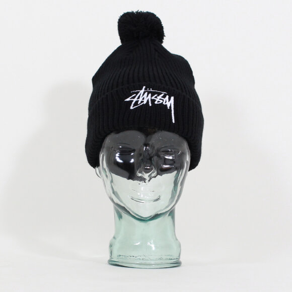 Stussy - Stussy - Stock Pom Beanie | Black