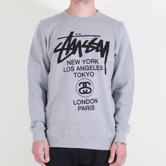 Stussy - Stussy - World Tour Crew | Grey