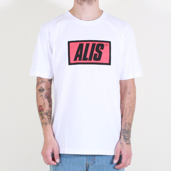 Alis - Classic Box Logo T-shirt | White