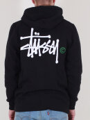 Stussy - Stussy - Basic Logo Zip Hood | Black