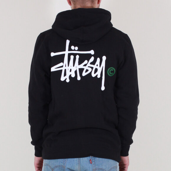 Stussy - Stussy - Basic Logo Zip Hood | Black